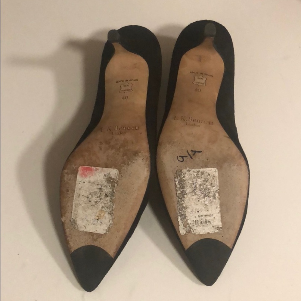 LK Bennett Suede Kitten Heels - Picture 2 of 5